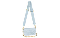 LOUIS VUITTON Wallet On Strap Bubblegram Blue Glacier