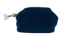 Loro Piana Cashmere Silk Clutch Women's Peacock Blue