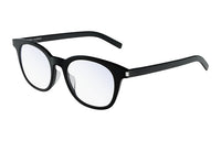 SAINT LAURENT Plate Frame Square Eyeglass Frames Unisex Black