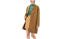 HERMES Coats Women's Brown