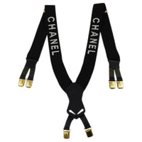 CHANEL 1990 2000s Logo print Suspenders
