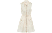 MIU MIU SS23 Sleeveless Dress Women's Ivory