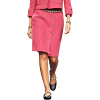 CHANEL FW24 Casual Long Skirts Women's Pink