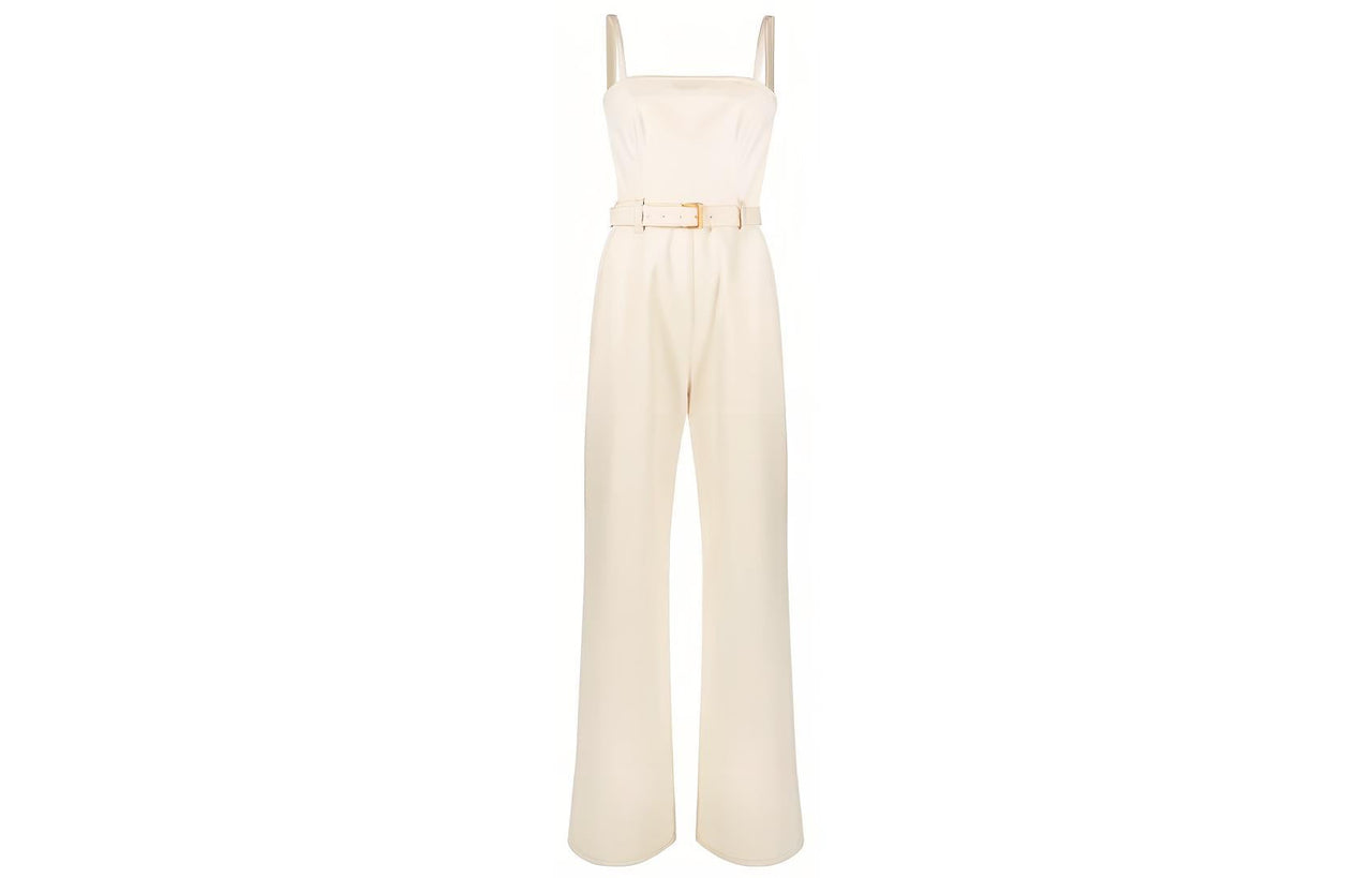 PRADA Belted-Waist Sleeveless Tailored Jumpsuit