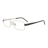 SAINT LAURENT Square Eyeglass Frames Men's Silver
