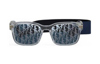 DIOR Square Sunglasses Women's Transparent