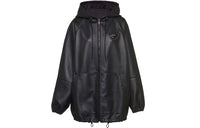 PRADA Leather Jackets Women's Black