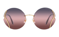 MIU MIU Sunglasses Women's Gold