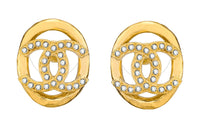 CHANEL Metal Earrings Women's Gold
