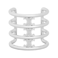 CELINE Brass Hair Clips Women's Silver