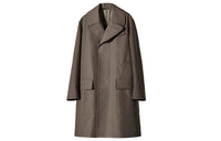 HERMES Coats Men Coffee