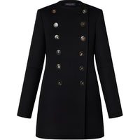 LOUIS VUITTON Horn Button Pleat Coat