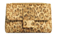 CELINE Triumphal Arch Leather Handbag Shoulder Bag Women's Gold