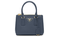 PRADA Galleria Killer Bag Leather Shoulder Bag Crossbody Bag Handbag Mini Women's Dark Blue