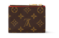 LOUIS VUITTON Canvas Wallet Women's Brown