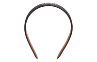 CELINE Canvas Cow Leather Headbands Women's Gold/Tan