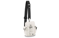 LOUIS VUITTON CHRISTOPHER Taurillon Leather Shoulder Bag Crossbody Bag Extra Small Men's White