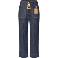 LOUIS VUITTON Xxl Zipper Straight-Cut Jeans