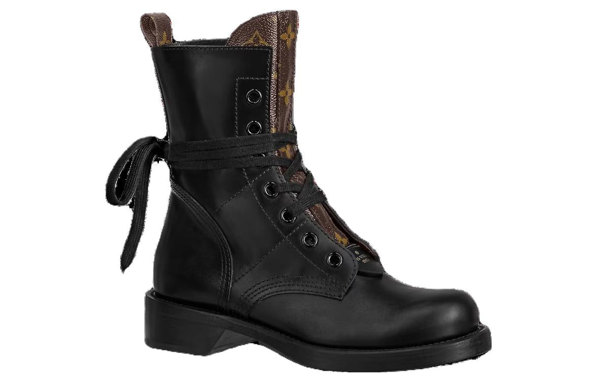 LOUIS VUITTON Ankle Boots Women's Black