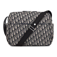 DIOR Canvas Toiletry Bag, Shoulder Bag, Crossbody Bag Unisex Blue
