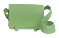 HERMES Geta Mysore Goat Skin Crossbody Bag Shoulder Bag Regular Women's Apple Green