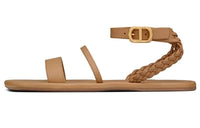 DIOR Egee Strap Sandals Women's Brown