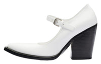 PRADA Chunky Heel High Heels Women's White