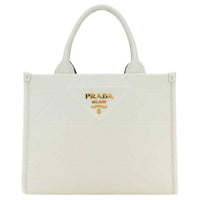 PRADA Symbole Leather Shoulder Bag Crossbody Bag Handbag Small Size Women's White