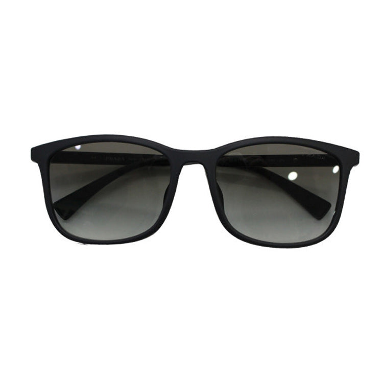 PRADA Acetate Rectangular Sunglasses Men's Black