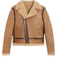 CELINE Biker Jacket In Lambskin Shearling