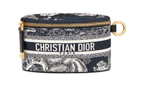 DIOR DiorTravel Technical Fabric Coin Purse Women's Blue