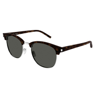 SAINT LAURENT Acetate Irregular Shape Sunglasses Men's Tortoiseshell
