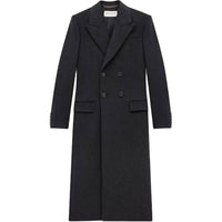SAINT LAURENT Double Breasted Long Coat