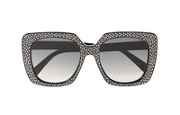 CELINE Acetate Square Sunglasses Women's Black