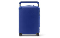 LOUIS VUITTON Taurillon Leather Cow Leather Patchwork Trim Suitcase Luggage Men's Blue