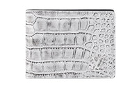 LOUIS VUITTON Multiple Crocodile Leather Wallet Men's White