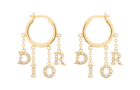 DIOR 10's Logo lettering Earrings