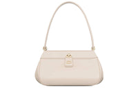DIOR Key Smooth Cow Leather Shoulder Bag, Handbag Trumpets Women's Gray Ivory