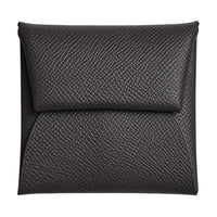HERMES Bastia Epsom Calfskin Coin Purses Wallets Women's 85 Ardoise Slate Gray