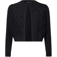 LOUIS VUITTON Floral Lace Accent Cardigan