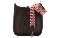 HERMES Evelyne Cow Leather Shoulder Bag Crossbody Bag Mini Women's Saddle Red