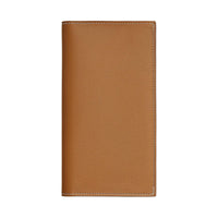 HERMES Citizen Twill Calfskin Wallet Men's Gold