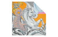 HERMES Silk Scarves Women's Yellow