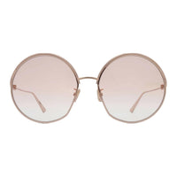 DIOR Metal Round Sunglasses Women's Rose Gold