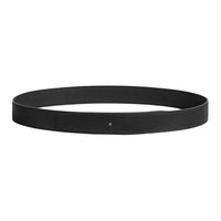 HERMES Togo Calfskin Leather Belts Women's Black Width 3.2cm