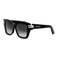 DIOR Irregular Shape Sunglasses Women's Black
