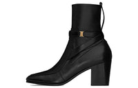 SAINT LAURENT Fran Fashion Ankle Boots Men's Black