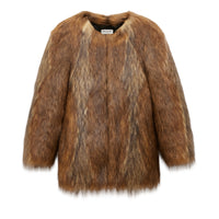 SAINT LAURENT Fur Women's Brown