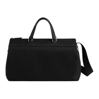 HERMES Canvas Shoulder Bag Crossbody Bag Handbag Women's Black