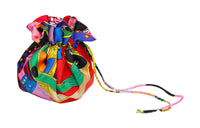 HERMES Silk Twill Coin Purse Women's Multicolor